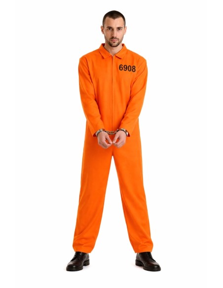 Fato Prisioneiro de Guantanamo Tamanho L - de alta qualidade, ideal para o carnaval, festas temáticas e eventos especiais.