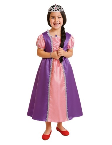 Costume principessa viola - di alta qualità, ideale per il Carnevale, feste a tema ed eventi speciali.
