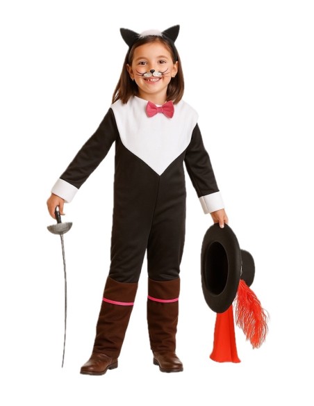 Costume di Gatta Moschettiera - di alta qualità, ideale per il carnevale, feste a tema ed eventi speciali.