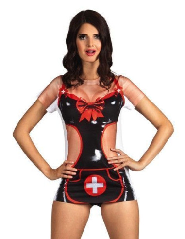Camicia seriegata da infermiera di taglia xx - di alta qualità, ideale per persone, feste a tema ed eventi speciali