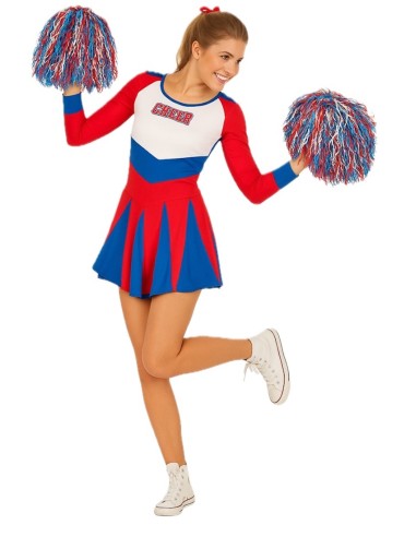 Costume Cheerleader Nuovo - di alta qualità, ideale per carnevale, feste a tema ed eventi speciali.