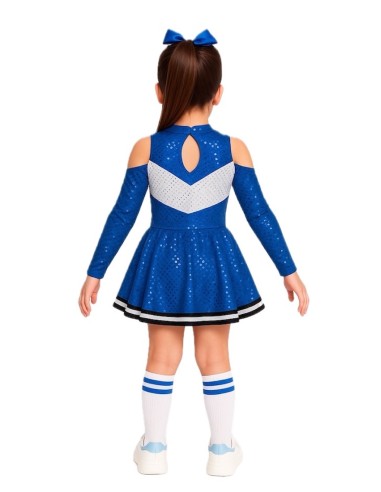 Costume de pom-pom girl bleu neuf
