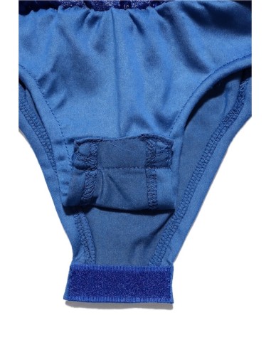 Costume di cheerleader blu nuovo