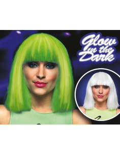 Fluoreszenzperücke - Hohe Qualität, ideal für Karneval, thematische Feierlichkeiten und besondere Veranstaltungen