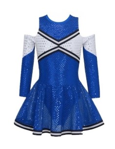 New Blue Cheerleader Costume 2