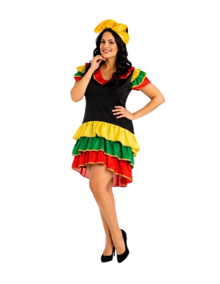 Costume Rumbera Taglia M - di alta qualità, ideale per carnevale, feste a tema ed eventi speciali.