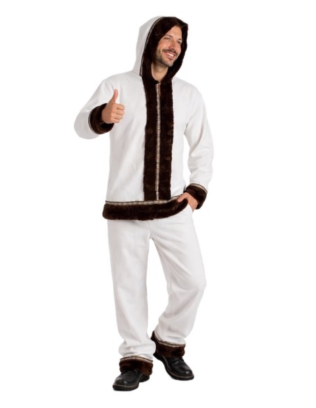Fato de Esquimó Tamanho L - de alta qualidade, ideal para Carnaval, festas temáticas e eventos especiais.