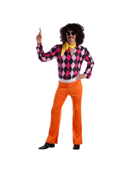 Fantasia anos 60 Tamanho L - de alta qualidade, ideal para carnaval, festas temáticas e eventos especiais.