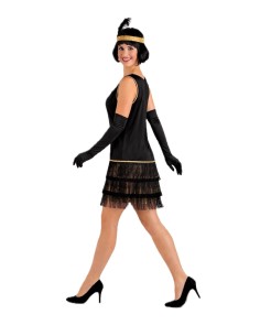 Black Charleston Costume Size M - high quality, perfect for carnival, themed parties, and special events 2