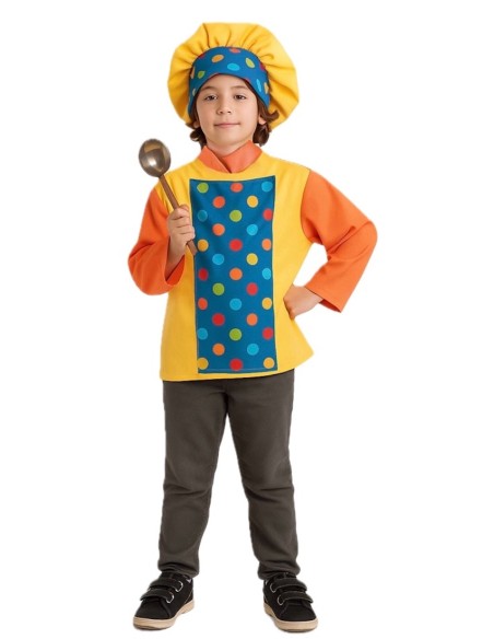 Fato de Cozinheiro - de alta qualidade, ideal para o Carnaval, festas temáticas e eventos especiais.