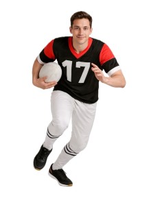 Déguisement Joueur de Rugby Taille L - de haute qualité, idéal pour le carnaval, les fêtes à thème et les événements spéciaux.