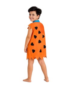 Höhlenmensch-Kostüm Orange 2