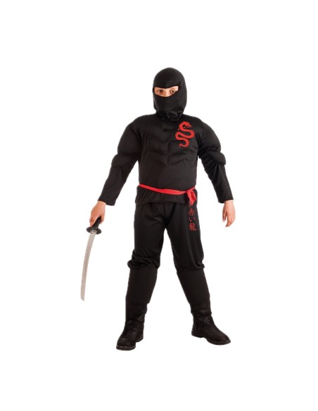 Fantasia de Ninja - de alta qualidade, ideal para o carnaval, festas temáticas e eventos especiais.