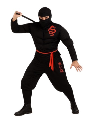 Ninja-Kostüm Größe L - von hoher Qualität, ideal für Karneval, Themenpartys und besondere Veranstaltungen