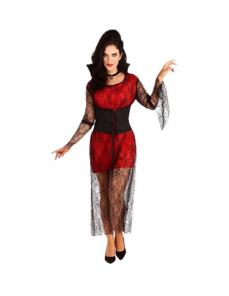 Fantasia de Vampira Tamanho M - de alta qualidade, ideal para o carnaval, festas temáticas e eventos especiais.