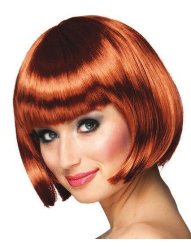 Cabaret Castaña Wig - Alta qualidade, ideal para carnaval, festividades temáticas e eventos especiais