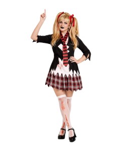 Costume da scolaretta sinistra taglia M - di alta qualità, ideale per il Carnevale, feste a tema ed eventi speciali. 2