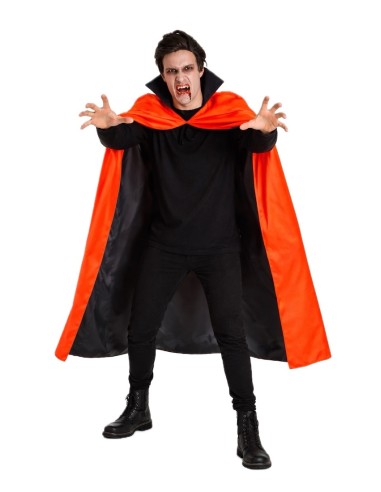 Cape Rouge et Noire Taille Unique - de haute qualité, idéale pour le carnaval, les fêtes à thème et les événements spéciaux
