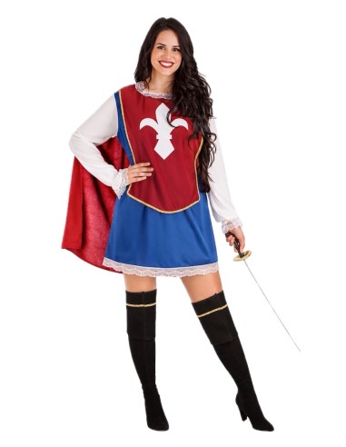 Fantasia de Mosqueteira Tamanho M - de alta qualidade, ideal para o carnaval, festas temáticas e eventos especiais.