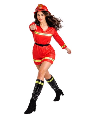 Firefighter Costume Size M - high quality, ideal for carnival, themed parties, and special events