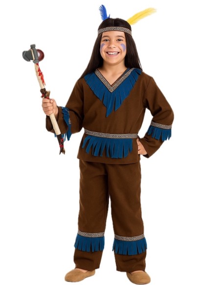 Costume d'Indien - de haute qualité, idéal pour le carnaval, les fêtes à thème et les événements spéciaux