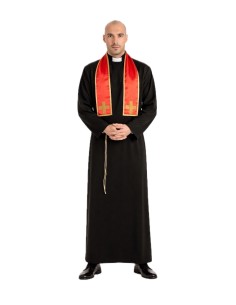Costume da prete taglia L - di alta qualità, ideale per il Carnevale, feste a tema ed eventi speciali.