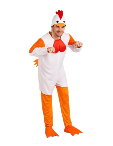 Déguisement Coq Taille L - de haute qualité, idéal pour le carnaval, les fêtes à thème et les événements spéciaux
