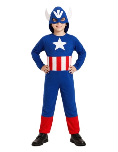 Costume di supereroe americano - di alta qualità, ideale per carnevale, feste a tema ed eventi speciali.