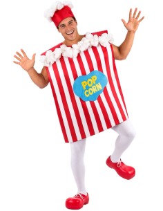 Popcorn Box Costume Size L - high quality, perfect for carnival, themed parties, and special events.