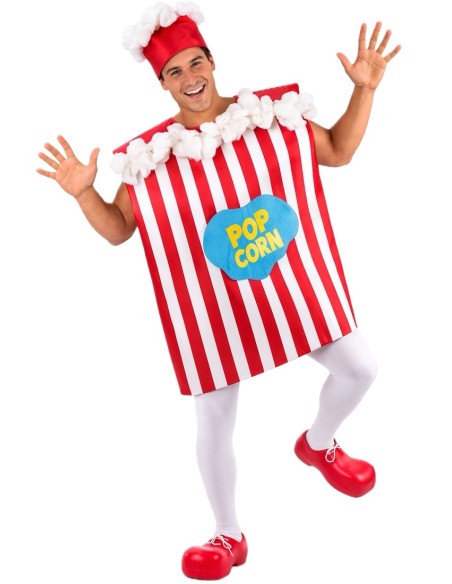 Déguisement Boîte de Popcorn Taille L - de haute qualité, idéal pour le carnaval, les fêtes à thème et les événements spéciaux