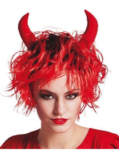 Peluca demonia - de alta calidad, ideal para carnaval, fiestas temáticas y eventos especiales