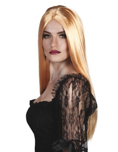 Peluca bruja rubio - de alta calidad, ideal para carnaval, fiestas temáticas y eventos especiales