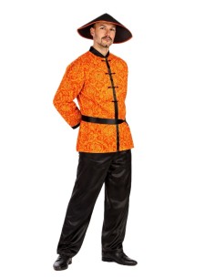 Costume Chinois Taille L - de haute qualité, idéal pour le carnaval, les fêtes à thème et les événements spéciaux