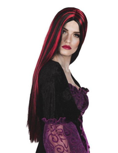 Peluca bruja bicolor - de alta calidad, ideal para carnaval, fiestas temáticas y eventos especiales