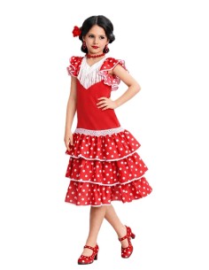 Costume di sevillana - di alta qualità, ideale per il Carnevale, feste a tema ed eventi speciali.