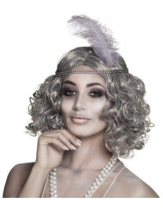 Peruca de Charleston Sienestra - alta qualidade, ideal para carnaval, festas temáticas e eventos especiais