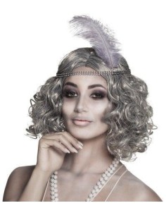 Peruca de Charleston Sienestra - alta qualidade, ideal para carnaval, festas temáticas e eventos especiais