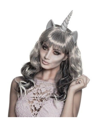 Peluca unicornio zombie - de alta calidad, ideal para carnaval, fiestas temáticas y eventos especiales