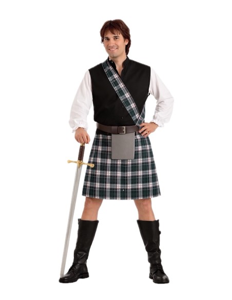Fantasia Escocesa Tamanho L - de alta qualidade, ideal para o carnaval, festas temáticas e eventos especiais.