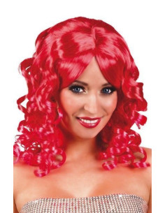 Peluca cocktail rojo - de alta calidad, ideal para carnaval, fiestas temáticas y eventos especiales