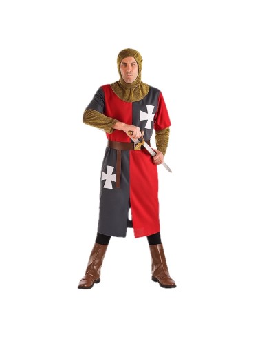 Costume Medievale Grigio Taglia L - di alta qualità, ideale per il Carnevale, feste a tema ed eventi speciali.