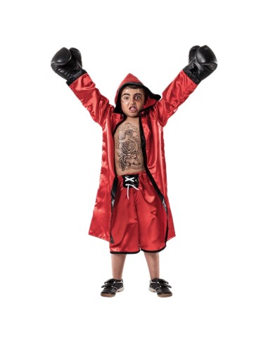 Roter Boxer-Kostüm - hochwertig, ideal für Karneval, Themenpartys und besondere Veranstaltungen.