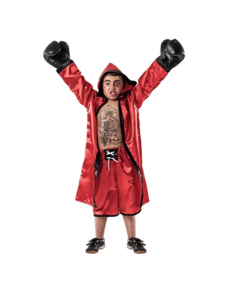 Roter Boxer-Kostüm - hochwertig, ideal für Karneval, Themenpartys und besondere Veranstaltungen.
