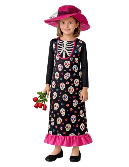 Costume Catrina - di alta qualità, ideale per il carnevale, feste a tema ed eventi speciali.