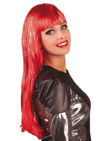 Glamor Red Silver Tinsel - High Quality, Ideal for Carnival, Theme Festivities and Special Events