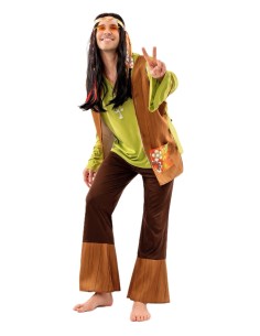 Hippie-Kostüm für Herren, Größe L - Hochwertige Qualität, ideal für Karneval, Mottopartys und besondere Veranstaltungen. 2