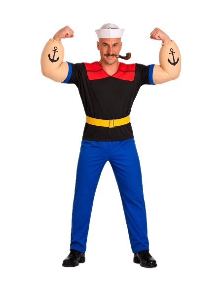 Déguisement de Marin Muscle Taille L - de haute qualité, idéal pour le carnaval, les fêtes à thème et les événements spéciaux