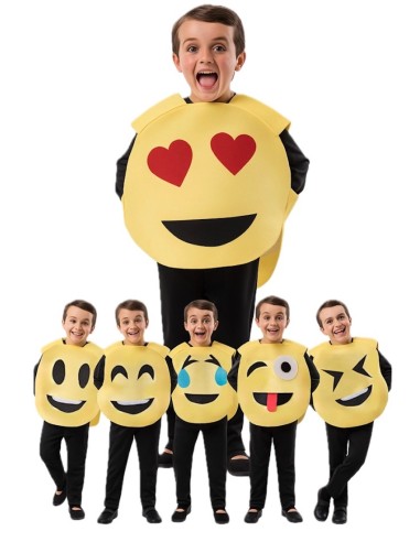 Déguisement Visage Souriant 8/10 Ans - de haute qualité, idéal pour le carnaval, les fêtes à thème et les événements spéciaux