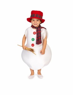 Déguisement Bonhomme de Neige 8/10 Ans - de haute qualité, idéal pour le carnaval, les fêtes à thème et les événements spéciaux