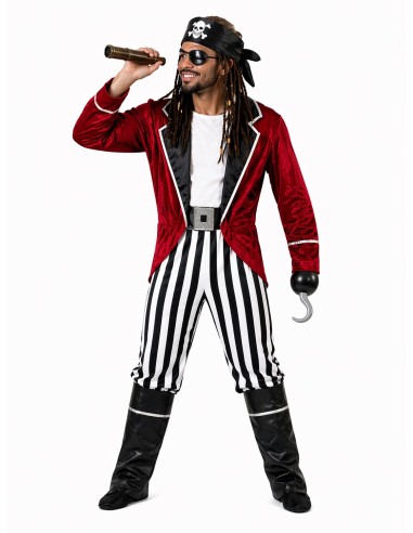 Pirate Costume Size L - high quality, ideal for carnival, themed parties, and special events